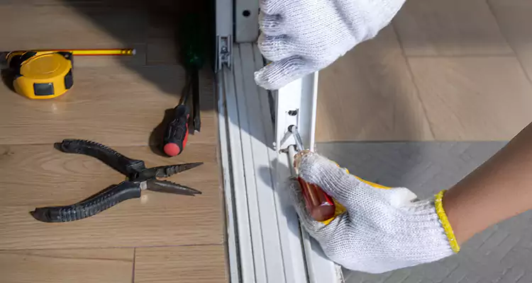 Backyard Sliding Door Track Repair in Berkeley, CA